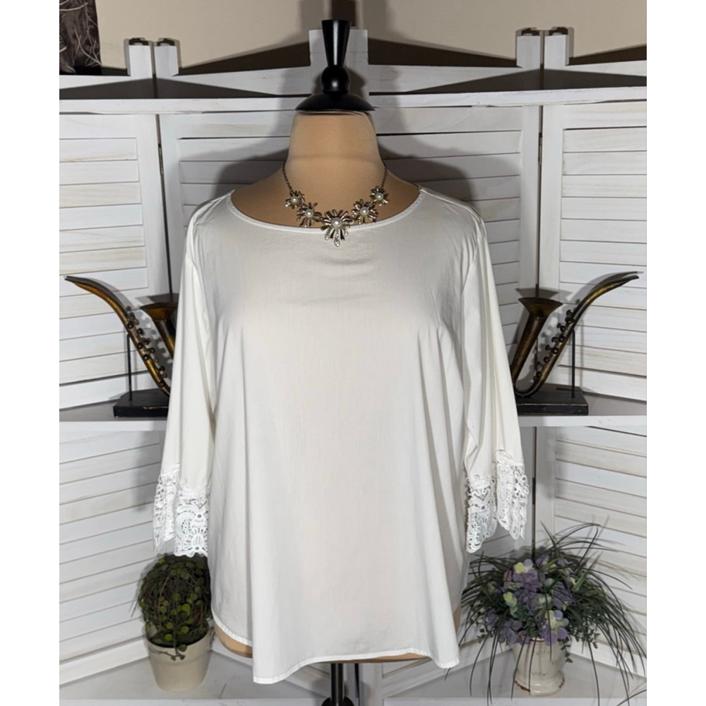 Vintage Y2K blouse crochet Bell sleeves coquette cruise resort coastal cowgirl